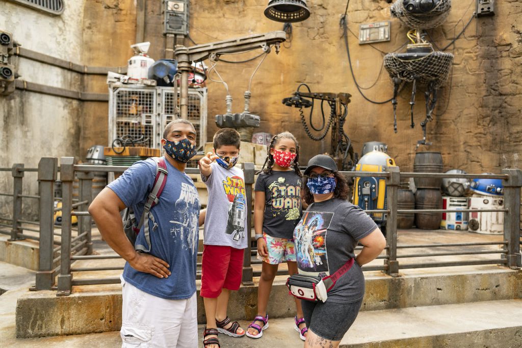 Guests at Star Wars: Galaxy’s Edge at Disney’s Hollywood Studios