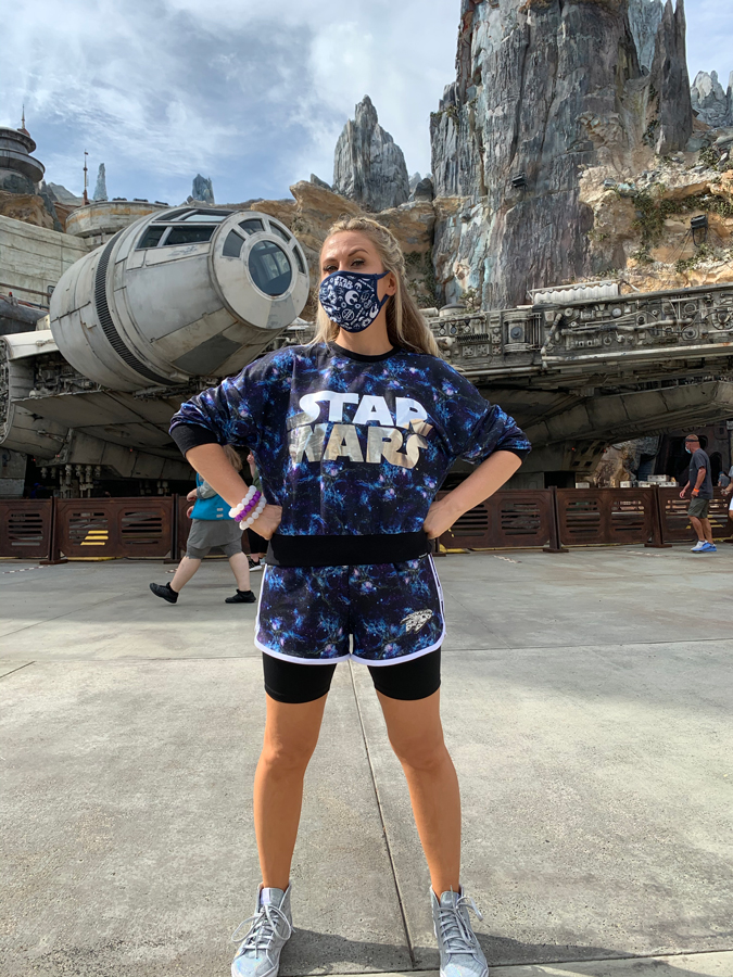 Ashley Eckstein in Star Wars: Galaxy’s Edge at Disney’s Hollywood Studios