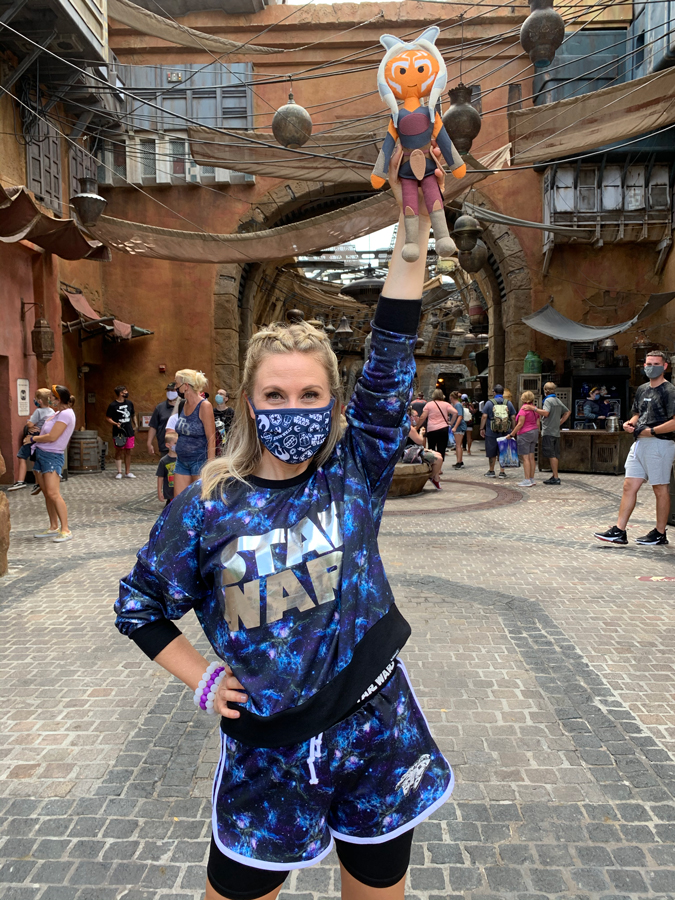 Ashley Eckstein in Star Wars: Galaxy’s Edge at Disney’s Hollywood Studios