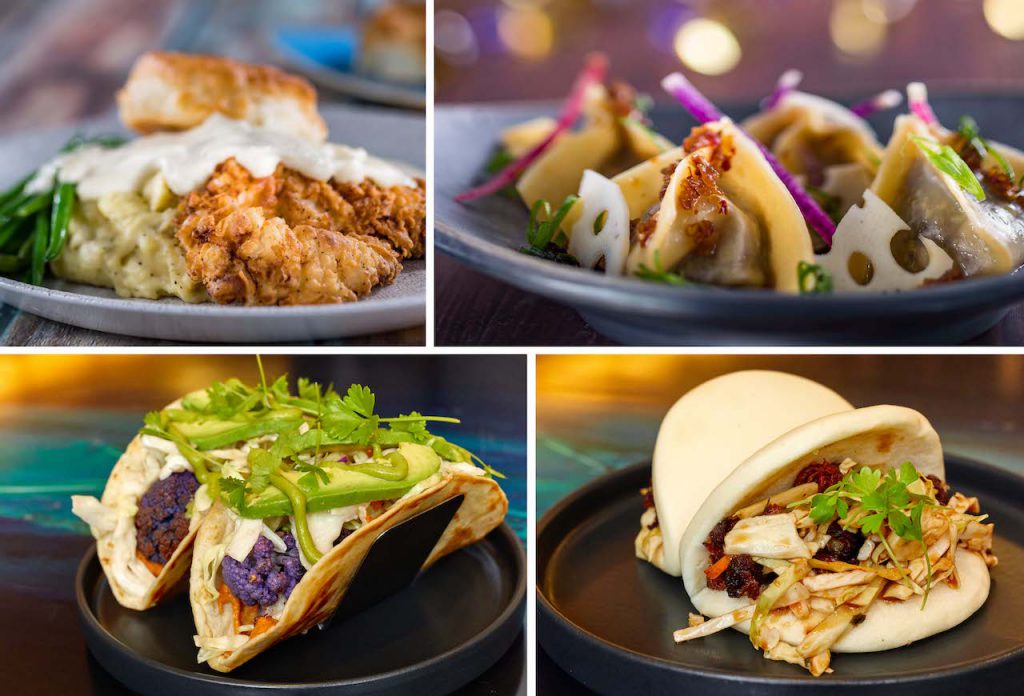 Collage of lunch items from Walt Disney World Resort Hotels