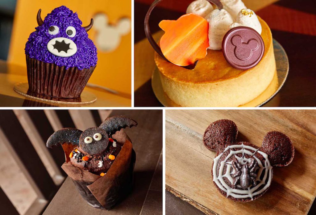 Collage of Walt Disney World Resort hotels fall treats