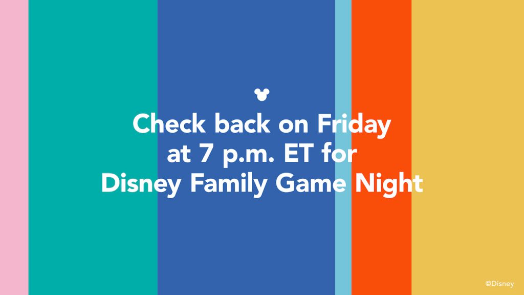 Disney Family Game Night video placeholder graphic