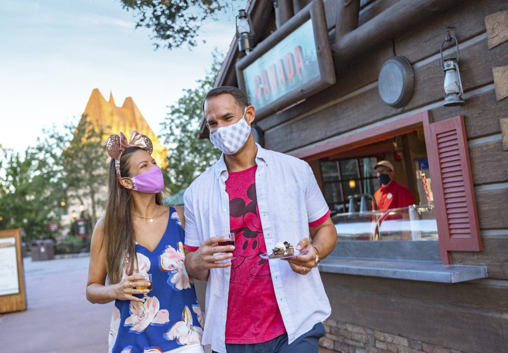 Couple at the Taste of EPCOT International Food & Wine Festival