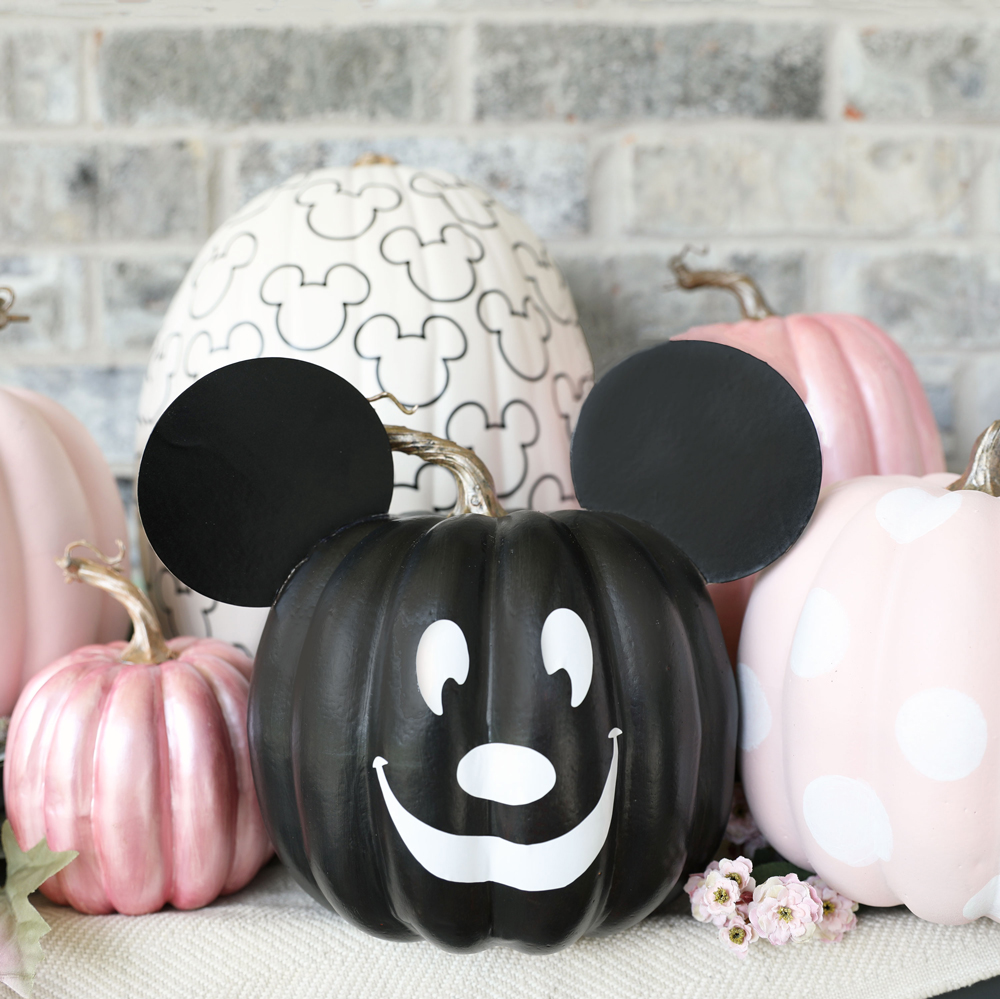 No-Carve Mickey Pumpkin﻿