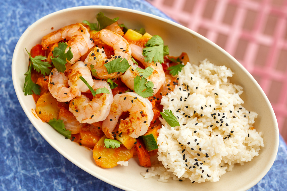 Curry Rice Bowl with Shrimp from ABC Commissary at Disney’s Hollywood Studios