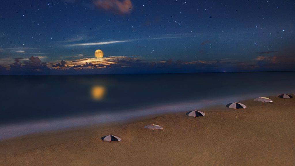 Moon over the beach at Disney's Vero Beach Resort