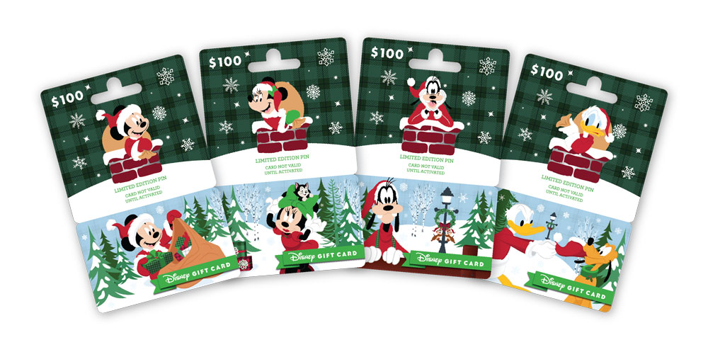 Disney Gift Card Holiday Pin Series