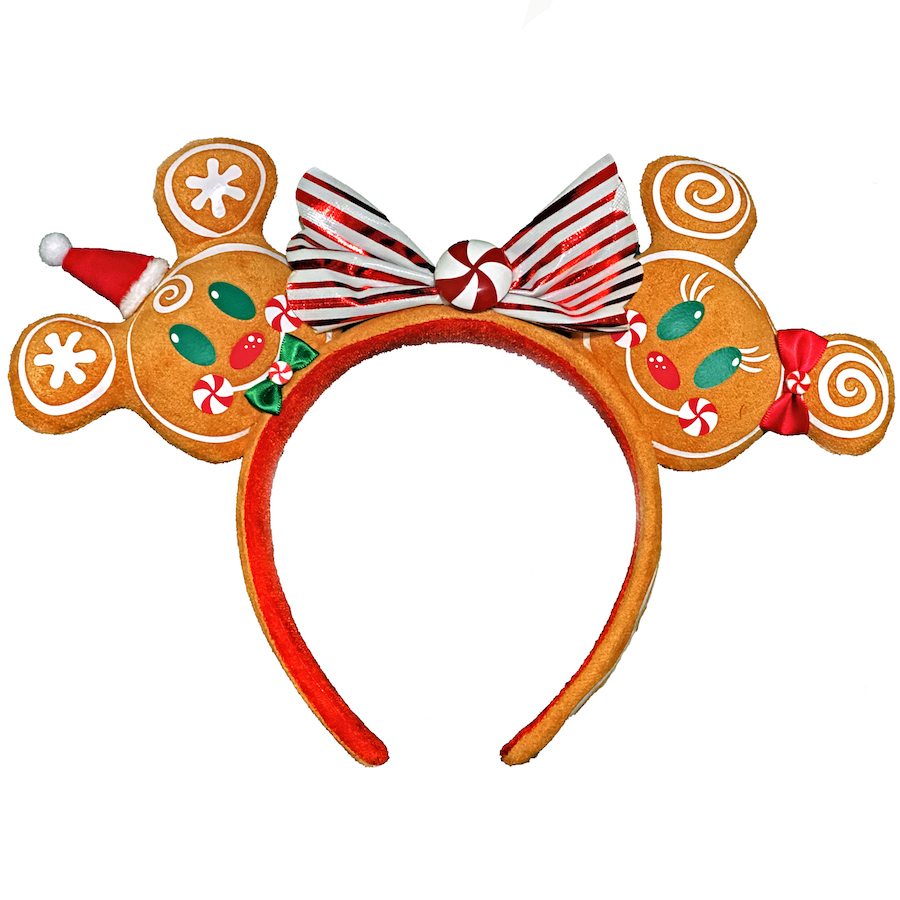 Gingerbread Mickey and Minnie Ear Headband