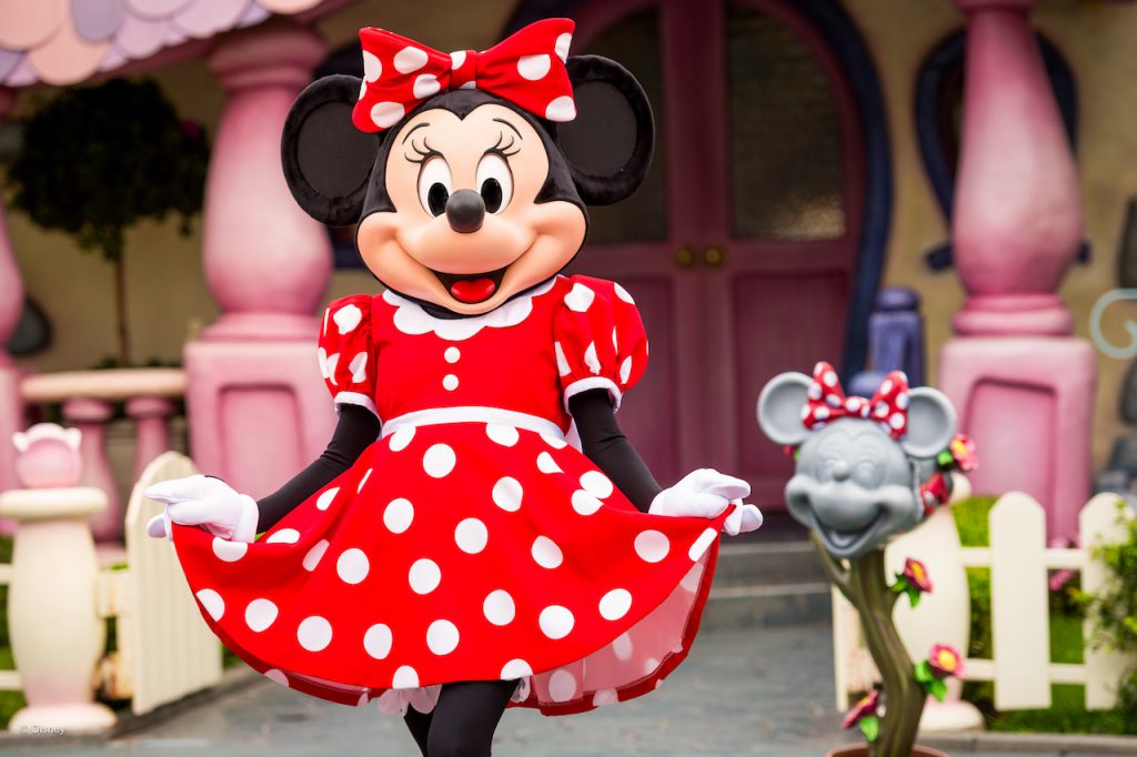 Minnie Mouse at Disneyland Resort