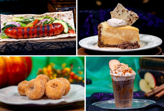 Hoopla Wrap; Pumpkin Swirl Cheesecake; Daisy's Goody-Goody Donuts; Caramel Apple Cold Brew