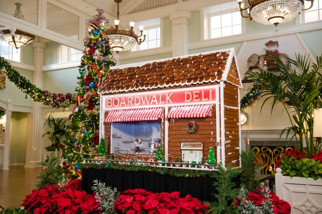 Gingerbread displays at Disney's BoardWalk