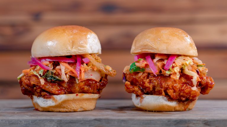 Korean Fried Chicken Slider