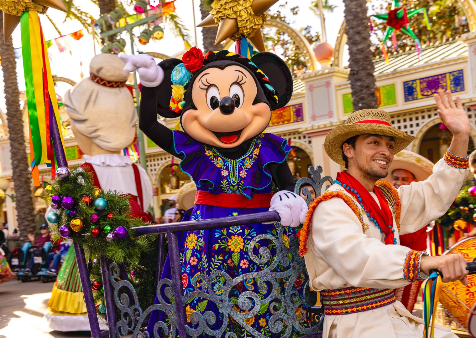 Minnie Mouse at Disney ¡Viva Navidad! Street Party 