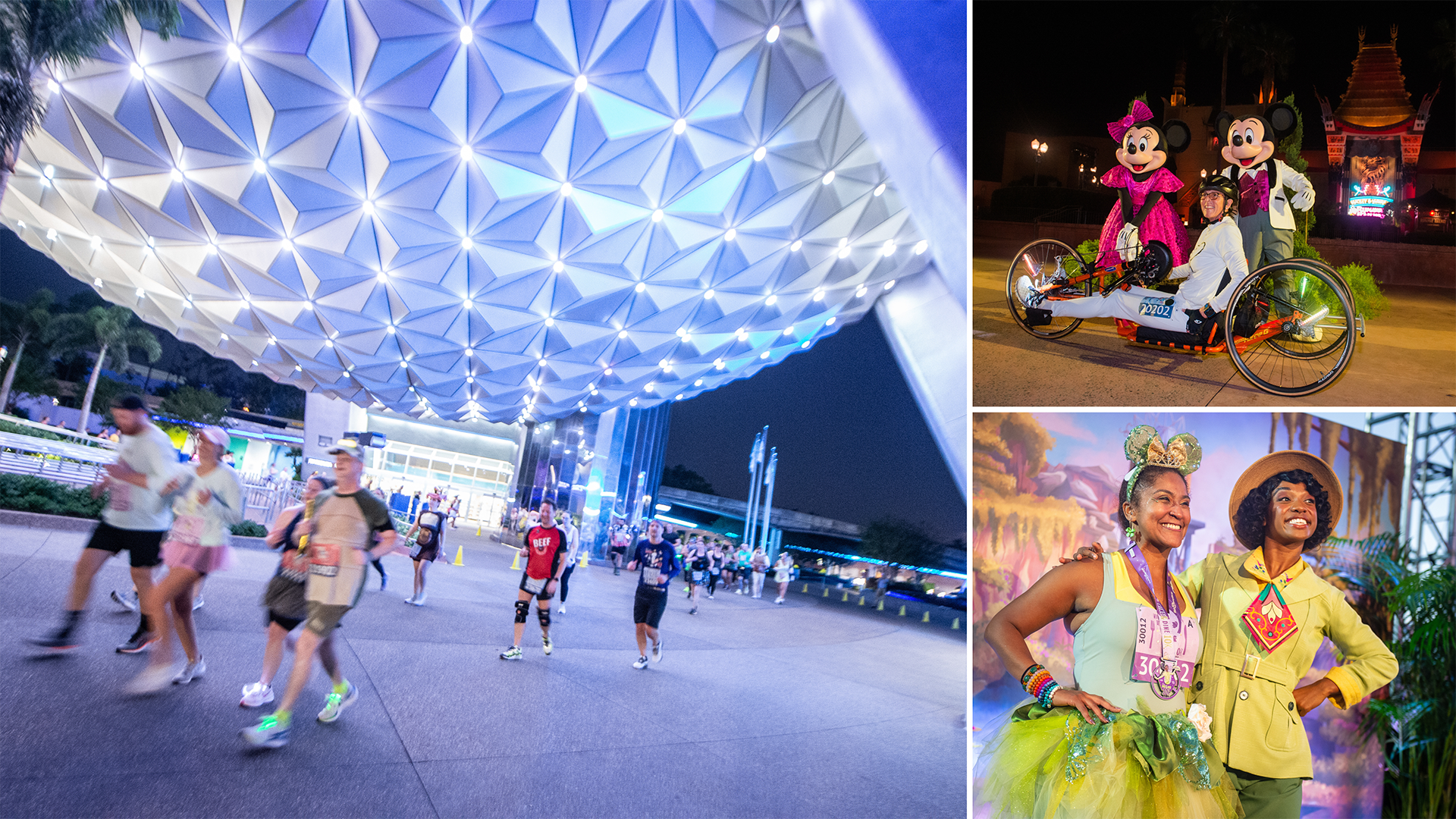 Runners participate in the 2024 Disney Wine & Dine Half Marathon Weekend