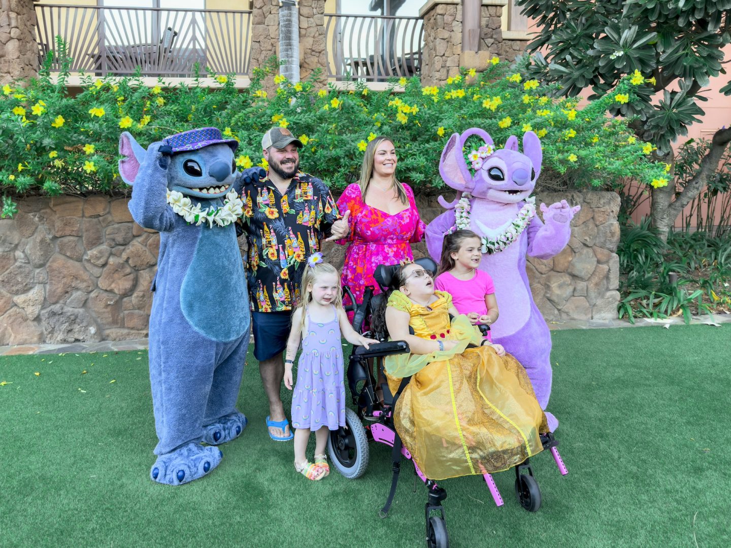 Make-A-Wish kids and family at Aulani Wish Week 2024