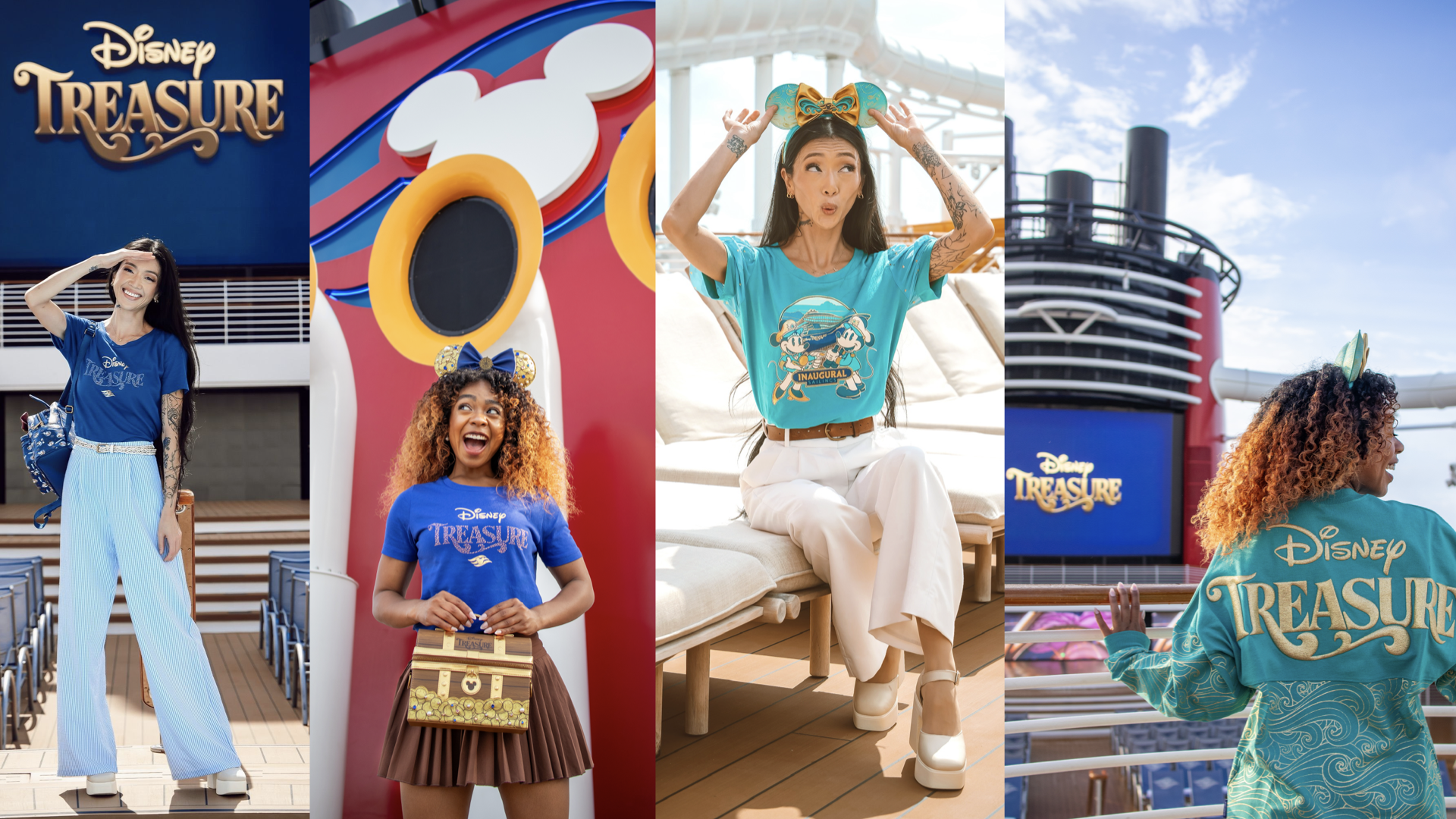 Collage of New Disney Treasure Merchandise Collections 